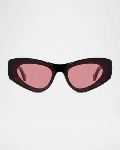 LOEWE PAULA'S IBIZA PLASTIC CAT-EYE SUNGLASSES