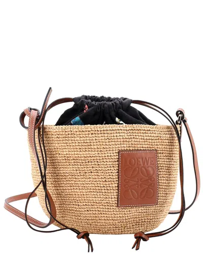 Loewe Paula's Ibiza Pochette Crossbody Bag Woven And With Printed (authentic  Pre-loved) In Multi