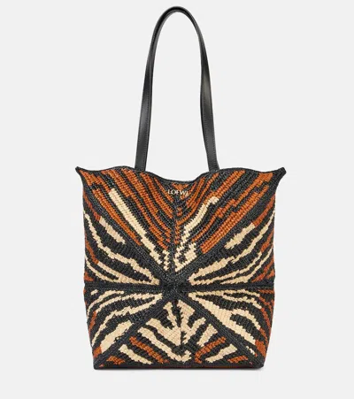 Loewe Paula's Ibiza Puzzle Fold Medium Tote Bag In Multicoloured