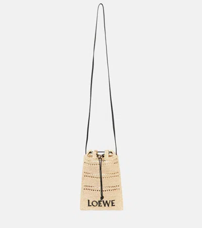 Loewe Paula's Ibiza Etui Mit Riemen Aus Raffiabast