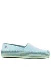 Loewe Rio Suede Espadrilles In Silver