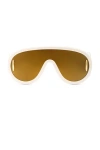 Loewe Paula's Ibiza Shield Sunglasses In Shiny Vanilla