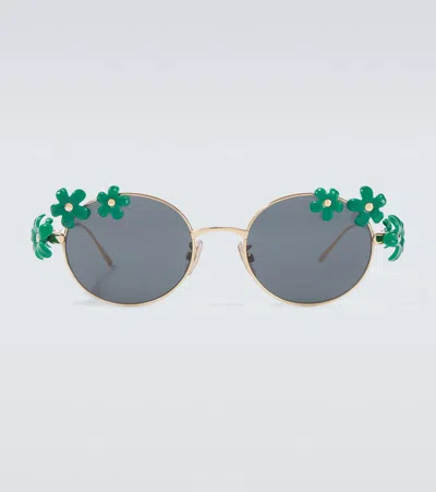 Loewe Daisy Field Sunglasses In Gray