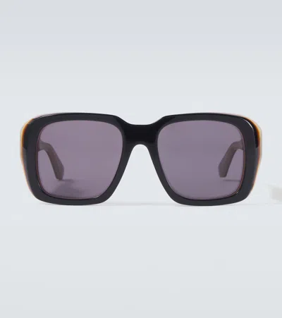 Loewe Paula's Ibiza Signature Square Sunglasses In Black