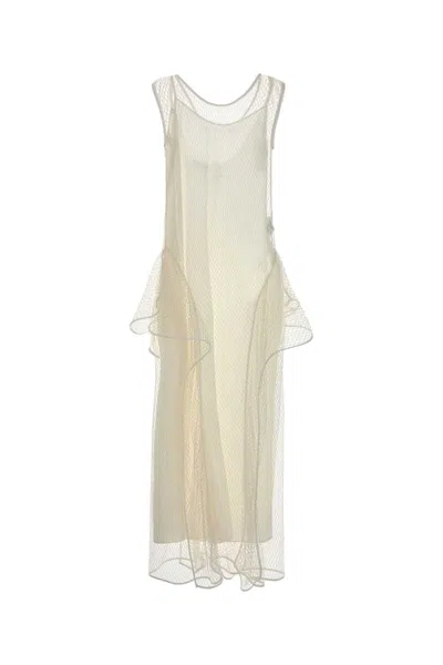 Loewe Paula's Ibiza Silk Mesh Paula's Ibiza Dress In Blue