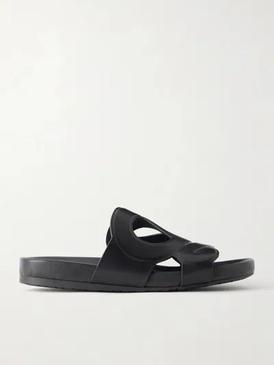 Loewe Black Leather Paula S Ibiza Ease Monogram Slippers