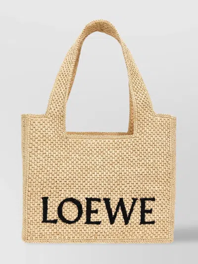 Loewe Slit Tote Bag In Silver