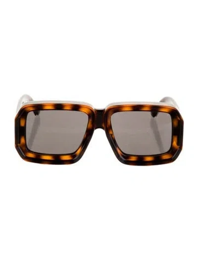 Pre-owned Loewe Paula Ibiza Square Sunglasses In Brown