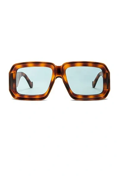 Loewe Paula's Ibiza Square Sunglasses In Shiny Blonde Havana