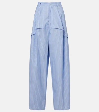 Loewe Cotton Trousers Light Blue