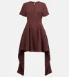 Loewe Paula's Ibiza Tie-detail Midi Dress In Brown
