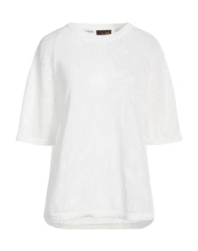 Loewe Paula's Ibiza Woman Sweater White Size L Cotton, Elastane, Polyamide