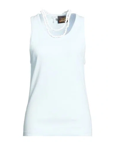 Loewe Paula's Ibiza Woman Tank Top Sky Blue Size Xl Cotton, Elastane