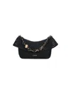 Loewe Medium Ola Shoulder Bag In Raffia And Calfskin