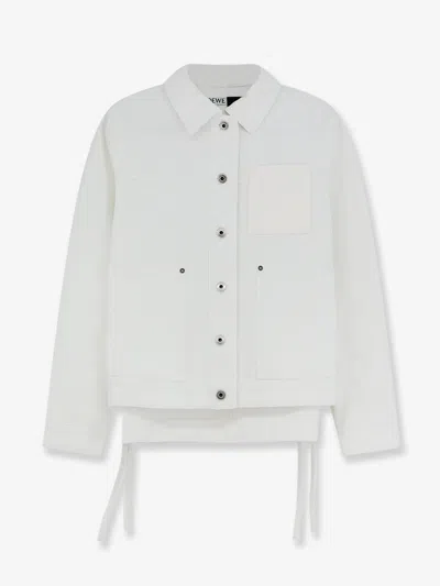 Loewe Paula's Ibiza-workwear White Denim Jacket