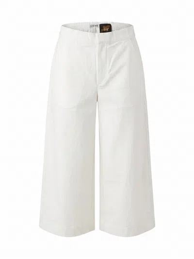 Loewe Paula`s Ibiza Cropped Pants In Blue