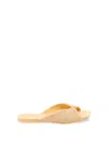 Loewe Raffia-effect Flat Sandals In Yellow