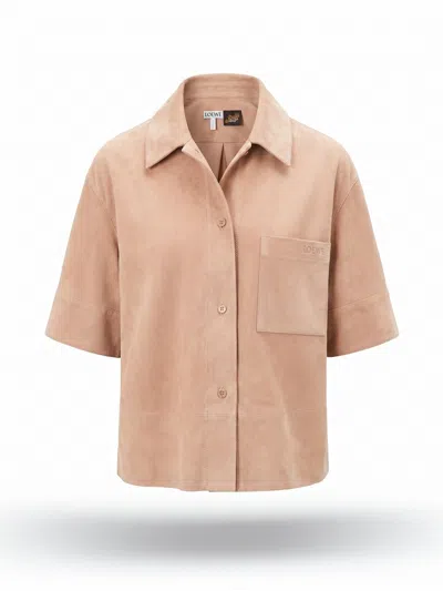 Loewe Paula`s Ibiza Short Sleeve Shirt In Neutral