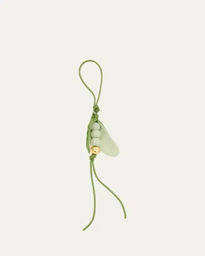 Loewe Pea Pod Charm In Green