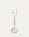 Loewe Pearly Pebbled Anagram Keyring In Palladium