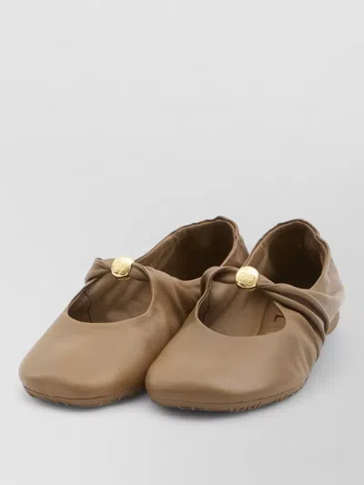 LOEWE PEBBLE BALLERINA FLATS NAPPA LEATHER STRAP