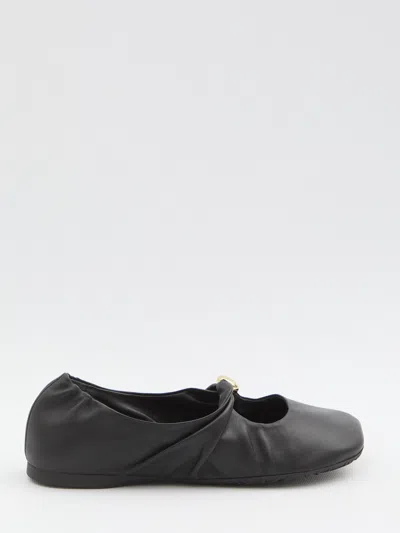 LOEWE LOEWE PEBBLE BALLERINA IN NAPPA LEATHER