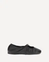 Loewe Women Pebble Ballerina In Nappa Leather In Black