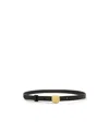 Loewe Pebble Leather Belt In Black