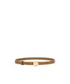 Loewe Pebble Leather Belt In Oak Gold