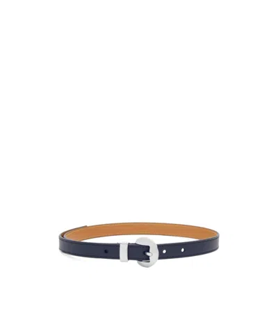 Loewe Pebble Belt In Smooth Calfskin In Black