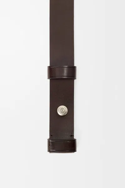 Loewe Pebble Belt In Smooth Leather Skin Size: 95 For Man In Brown
