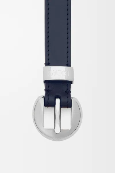 Loewe Pebble Belt In Smooth Leather Skin Size:90 For Woman In Black