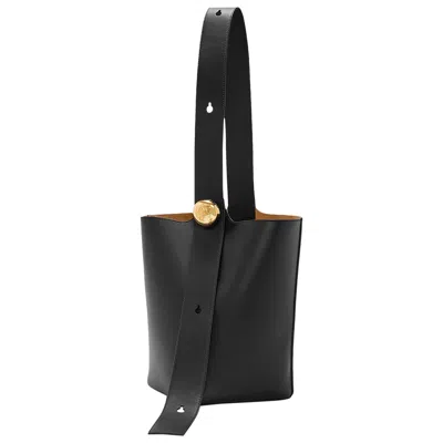 Pre-owned Loewe Pebble Bucket Bag 'black'