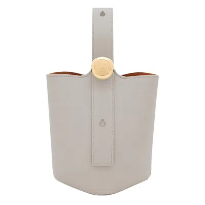 Pre-owned Loewe Pebble Bucket Bag 'shell Grey' | Women's Size Onesize