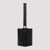 Loewe Black Calf Skin Pebble Bucket Medium Shoulder Bag In Black