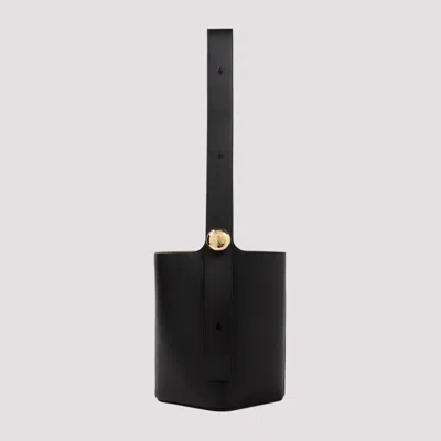 Loewe Pebble Bucket Medium Shoulder Bag In Black