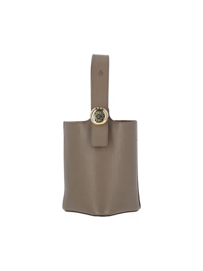 Loewe "pebble Bucket" Mini Bag In Brown