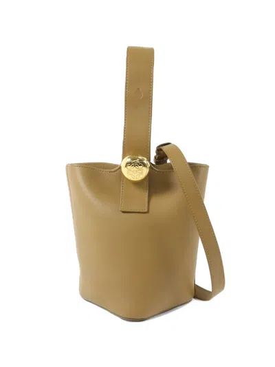 Pre-owned Loewe Pebble Bucket Shoulder Bag In Neutral
