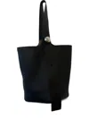 Loewe Pebble Button-detail Tote Bag In Black