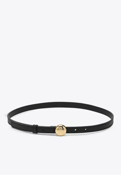 Loewe Pebble Calfskin Thin Belt