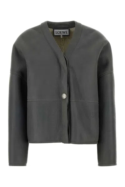 Loewe Pebble Cardigan In Gray