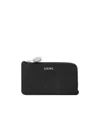 Loewe Pebble Coin Cardholder In Pebble Grained Calfskin In Black