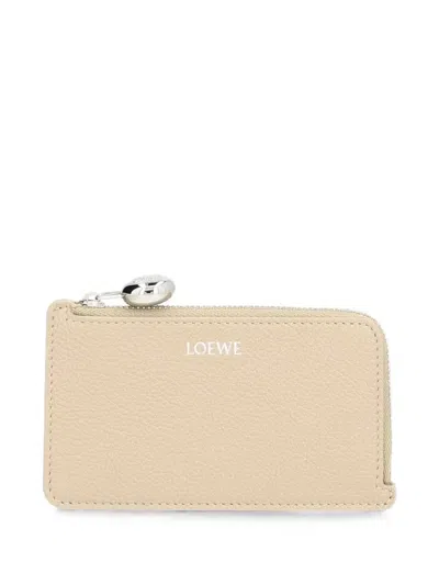 Loewe Pebble Coin Cardholder In Pebble Grained Calfskin In Brown