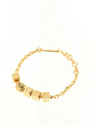 Loewe Pebble Cube Bracelet In Gold