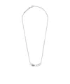 Loewe Pebble Cube Sterling Silver Necklace In White