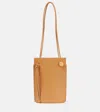 Loewe Pebble Dice Leather Pouch In Neutrals
