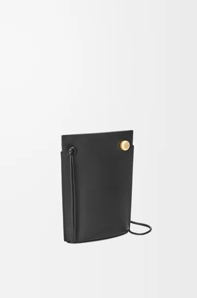Loewe Pebble Dice Pocket In Classic Leather Skin For Woman In Black