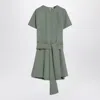Loewe Pebble Dress In Sage Green Linen Blend