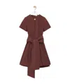 Loewe Pebble Dress In Viscose And Linen