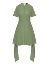 Loewe Pebble Dress In Viscose And Linen In Nude & Neutrals